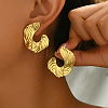 Elegant Stainless Steel Stud Earrings VF4299-3-1