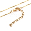 Brass Initial Pendant Necklaces NJEW-JN03330-02-3