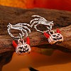 Alloy Enamel Stud Earrings PW-WG0AEA6-01-1