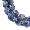 Natural Blue Spot Jasper Beads Strands G-O201B-141G-3