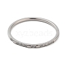 304 Stainless Steel Micro Pave Clear Cubic Zirconia Finger Rings RJEW-B068-01C-P-2