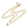 Bohemian Style Stainless Steel Double Layer Initial Pendant Necklaces FS-WGDC616-07-1