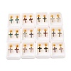 Glitter Cross Ear Fake Plugs EJEW-H105-30G-1