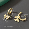 Brass Micro Pave Cubic Zirconia Bowknot Hoop Dangle Earrings for Women WG84F56-01-3
