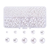 443Pcs 5 Sizes ABS Plastic Imitation Pearl Beads KY-YW0001-10-1