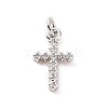 Brass Micro Pave Cubic Zirconia Charms KK-C012-43P-1