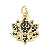 Brass Micro Pave Cubic Zirconia Pendants KK-K417-11A-G-1