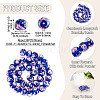 1 Strand Handmade Lampwork Inner Flower Rondelle Beads Strands LAMP-TA0002-72D-3