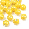 Glazed Porcelain Round Beads X-PORC-S489-10mm-10-1