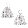 2 Pcs Brass Pendants KK-TA0003-11P-1