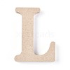 Letter Unfinished Wood Slices LS-DIY-WH0162-62L-1