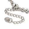 304 Stainless Steel Link Chain Bracelets for Women BJEW-S153-15P-3