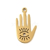 304 Stainless Steel Pendants STAS-S123-03G-08-1