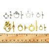 8 Styles Tibetan Style Alloy Toggle Clasps FIND-FS0002-43-5