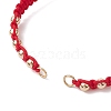 Polyester Braided Bead Bracelet Making AJEW-JB01250-01-2