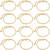 SOFPLATE 14Pcs Brass European Style Bracelet Making MAK-SP0001-02-1