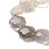 Natural White Agate Beads Strands G-F769-G01-01-4