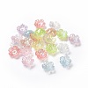 Transparent Acrylic Beads Caps X-OACR-E013-01-1