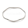 Non-Tarnish 7Pcs Vacuum Plating 202 Stainless Steel Bangle Sets BJEW-M317-13P-2