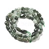 Natural Green Rutilated Quartz Beads Strands G-C179-F07-02-3