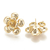 Brass Stud Earrings Findings X-KK-S345-198-2