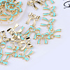 Bowknot Alloy Enamel Pendants X-ENAM-Q033-22A-1