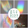 7PCS 2 Styles PVC Stickers Dazzling Color Window Stickers 3D Laser Hummingbird Electrostatic Glass Window Stickers JX828A-4