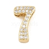 Brass Micro Pave Cubic Zirconia Pendants KK-B167-22G-7-1