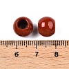 Natural Red Jasper European Beads G-T092-10mm-25-3