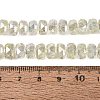 Electroplate Transparent Crackle Glass Beads Strands EGLA-Q135-01A-B04-4