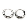 316 Surgical Stainless Steel Hoop Earrings EJEW-D096-09A-AS-1