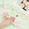 4Pcs 2 Colors Tulip Polyester Elastic Hair Accessories OHAR-CY0001-15-3
