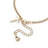 304 Stainless Steel Cable Chains Bracelets for Women BJEW-JB12448-01-4