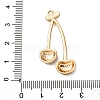 Cherry Alloy Pendants PALLOY-S051-01B-G-3