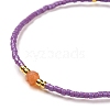 Adjustable Natural Yellow Aventurine Braided Bead Bracelets BJEW-F391-A17-7