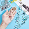 12Pcs 6 Colors Zinc Alloy Big Pendants FIND-NB0002-37-3
