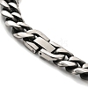 Non-Tarnish 201 Stainless Steel Curb Chain Bracelets BJEW-D030-03P-3