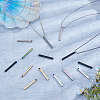 16Pcs 4 Colors 201 Stainless Steel Pendants STAS-DC0015-98-4
