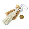 Handmade Macrame Cotton Angel Hanging Ornaments HJEW-JM02711-01-3