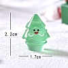 Luminous Resin Smile Face Christmas Tree Figurines PW-WGAF978-06-1