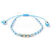 Glass Seed Beaded Braided Beads Bracelets for Women BJEW-MZ00122-5