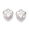 Valentine's Day Rack Plating Alloy Pendants FIND-N005-09P-1