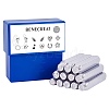 Iron Metal Stamps AJEW-BC0005-77D-1
