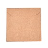 Kraft Paper Jewelry Pendant Necklaces Display Cards CDIS-T004-10-2