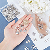 56Pcs 14 Style Tibetan Style Alloy Pendants TIBEP-PH0001-30-6