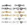 Alloy Rhinestone Magnetic Clasps ALRI-TA0001-02-2