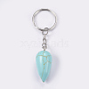 Synthetic Turquoise Keychain KEYC-P041-B03-2