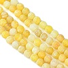 Natural Crackle Agate Beads Strands G-G055-8mm-6-5