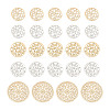 Brass Filigree Joiners Links KKC-FW0001-02-11