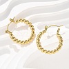 304 Stainless Steel Hoop Earrings for Women EJEW-L296-050G-3